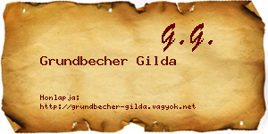 Grundbecher Gilda névjegykártya